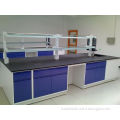 lab equipment island lab bench acid-resistant worktop and adjustable shelf